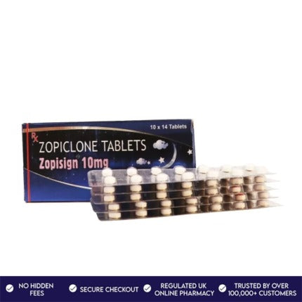 Buy Zopiclone 10mg (140 Tablets Pack) Online In The UK